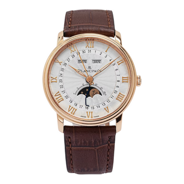 Pre-owned Blancpain Villeret Complete Calendar Moonphase 6654-3642-55B in Geneva - Certified pre-owned - Minty Watches