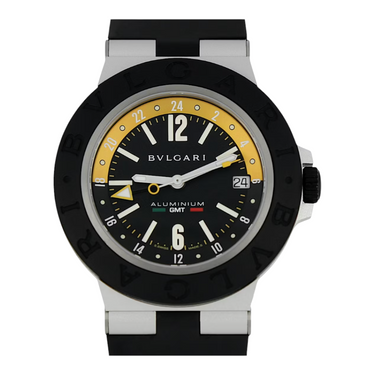 Pre-owned Bvlgari Aluminium GMT Amerigo Vespucci Limited Edititon BB40ATGMT/103702 in Geneva - Certified pre-owned - Minty Watches