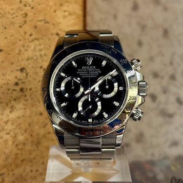 Rolex Daytona Noir 116520 d'occasion à Genève - Certified pre-owned- Minty Watches
