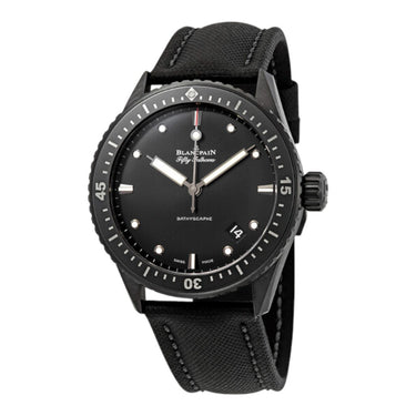 Pre-owned Blancpain Fifty Fanthoms Bathyscaphe Automatic 43 mm reference 5000-0130-B52AS in Geneva - Certified pre-owned - Minty Watches
