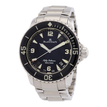 Pre-owned Blancpain Fifty Fathoms 45 mm Black Dial Automatic reference 5015-1130-71 in Geneva - Certified pre-owned - Minty Watches