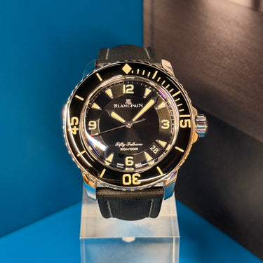 Pre-owned certified Blancpain Fifty Fathoms reference 5015-1130-52A from 2021 in Geneva - Certified pre-owned - Minty Watches