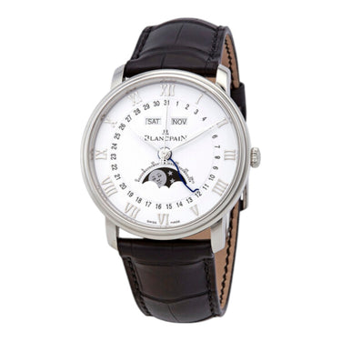 Pre-owned Blancpain Villeret Complete Calndar Moonphase 40 mm White Dial Automatic reference 6654-1127-55B in Geneva - Certified pre-owned - Minty Watches