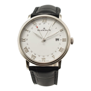 Pre-owned Blancpain Villeret GMT Date 40,5mm Automatic White Dial reference 6662-1127-55B in Geneva - Certified pre-owned - Minty Watches