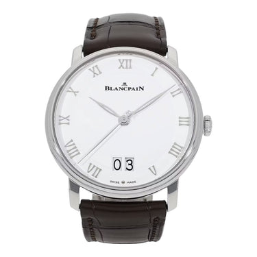 Pre-owned Blancpain Villeret Grande Date 40mm Automatic White Dial reference 6669-1127-55B in Geneva - Certified pre-owned - Minty Watches
