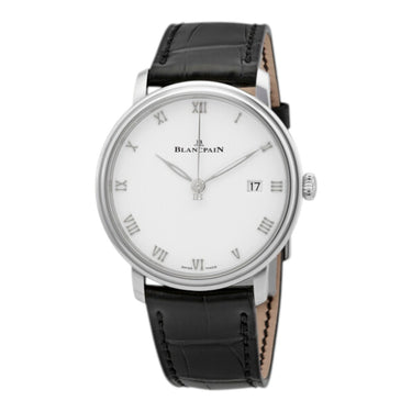 Pre-owned Blancpain Villeret Ultra-Slim 38mm White Dial Automatic reference 6224-1127-55B in Geneva - Certified pre-owned - Minty Watches