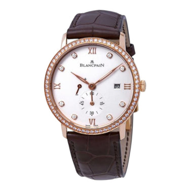 Pre-owned Blancpain Villeret Ultra-Slim 40 mm Rose Gold Manual Winding Opaline Dial reference 6606-2987-55B in Geneva - Certified pre-owned - Minty Watches