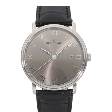 Pre-owned Blancpain Villeret Ultra-Slim 40 mm White Gold Automatic Grey Dial reference 6651-1504-55B in Geneva - Certified pre-owned - Minty Watches