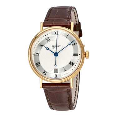 Pre-owned Breguet Classique 35,5mm Yellow Gold Automatic Silver Dial reference 5197BA/15/986 in Geneva - Certified pre-owned - Minty Watches