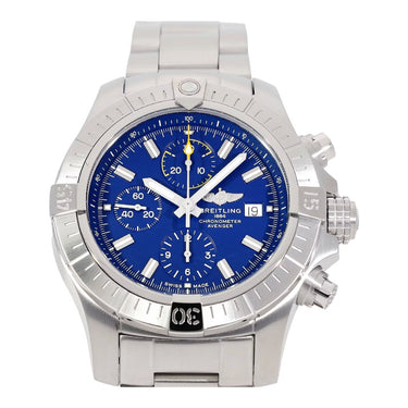 Pre-owned Breitling Avenger Chronograph 45 mm Blue Dial Automatic reference A13317101C1A1 in Geneva - Certified pre-owned - Minty Watches
