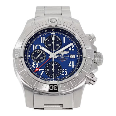 Pre-owned Breitling Avenger GMT 45 Chronograph 45 mm Blue Dial Automatic reference A24315101C1A1 in Geneva - Certified pre-owned - Minty Watches
