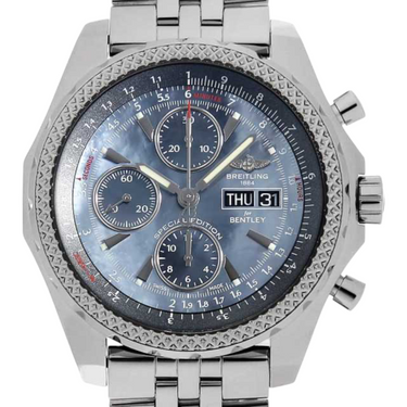 Pre-owned Breitling Bentley GT Chronograph Blue Shell Japan Limited A13362/A133627X/BE63 in Geneva - Certified pre-owned - Minty Watches