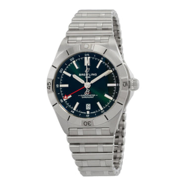 Pre-owned Breitling Chronomat Automatic GMT 40 mm Green Dial reference A32398101L1A1 in Geneva - Certified pre-owned - Minty Watches