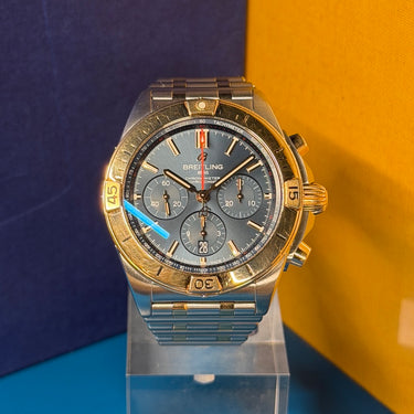 Pre-owned certified Breitling Chronomat B01 42 reference UB0134 from 2020 in Geneva - Certified pre-owned - Minty Watches