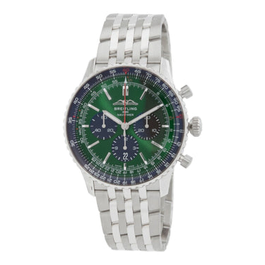 Pre-owned Breitling Navitimer B01 Chronograph 46 mm Green Dial Automatique reference AB0137241L1A1 in Geneva - Certified pre-owned - Minty Watches