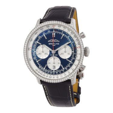 Pre-owned Breitling Navitimer B01 Chronograph 41 mm Blue Dial Automatic reference AB0139631C1P1 in Geneva - Certified pre-owned - Minty Watches