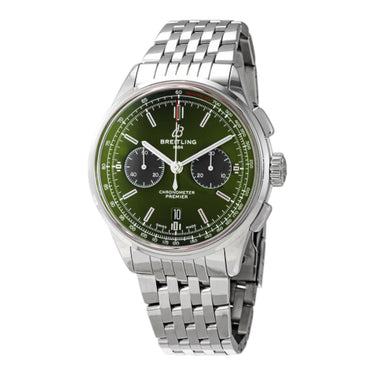 Pre-owned Breitling Premier Chronograph 42 Bentley British Racing Green AB0118/AB0118A11L1A1 in Geneva - Certified pre-owned - Minty Watches