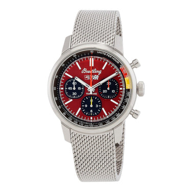 Pre-owned Breitling Top Time B01 Chevrolet Corvette 41 mm Red Dial Automatic reference AB01761A1K1A1 in Geneva - Certified pre-owned - Minty Watches
