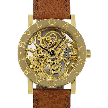Pre-owned Bvlgari Skeleton Dial 33mm Automatic Yellow Gold reference BB33GLSK/BB33GLSKP in Geneva - Certified pre-owned - Minty Watches