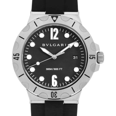 Pre-owned Bvlgari Diagono Scuba 41 mm Black Dial Automatic reference DP41BSVSD(102324) in Geneva - Certified pre-owned - Minty Watches