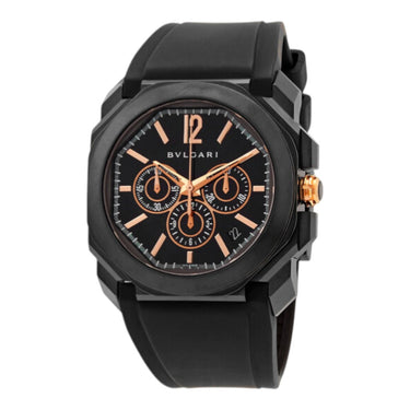 Pre-owned Bvlgari Octo Ultranero 41 mm Black Dial Automatic reference BGO41BBSVDCH in Geneva - Certified pre-owned - Minty Watches