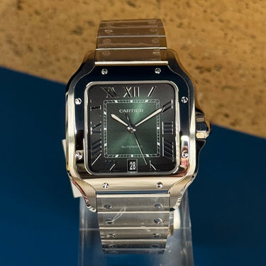 Cartier Santos XL Verte WSSA0062 - Neuve à Genève - Certified pre-owned- Minty Watches