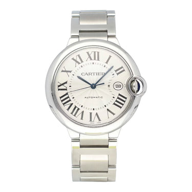 Pre-owned Cartier Ballon Bleu LM 42mm Silver Dial Automatic reference W69012Z4 in Geneva - Certified pre-owned - Minty Watches