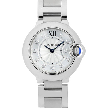 Pre-owned Cartier Ballon Bleu 28mm 11P Diamond reference W4BB002 in Geneva - Certified pre-owned - Minty Watches