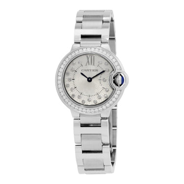 Pre-owned Cartier Ballon Bleu Quartz Diamonds 28 mm reference W4BB0034 in Geneva - Certified pre-owned - Minty Watches