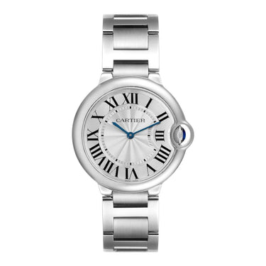 Pre-owned Cartier Ballon Bleu de Cartier 36mm Silver Dial Quartz reference W69011Z4 in Geneva - Certified pre-owned - Minty Watches