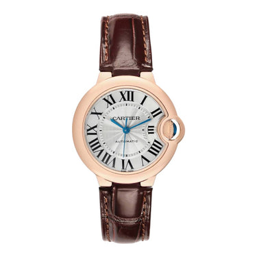 Pre-owned Cartier Ballon Bleu de Cartier 33mm Ladies 18k Rose Gold reference W6920097 in Geneva - Certified pre-owned - Minty Watches
