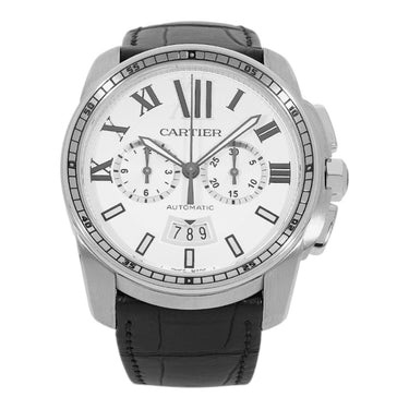 Pre-owned Cartier Calibre de Cartier 42 mm White Dial Automatic reference W7100046 in Geneva - Certified pre-owned - Minty Watches