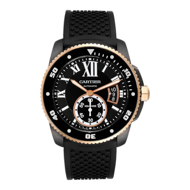 Pre-owned Cartier Calibre de Cartier Diver ADLC 42 mm Black Dial Automatic reference W2CA0004 in Geneva - Certified pre-owned - Minty Watches