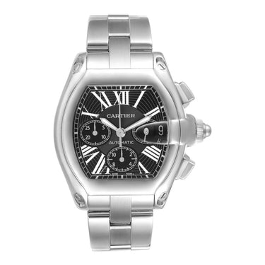 Pre-owned Cartier Roadster XL Chronograph 48x42mm Black Dial Automatic reference W62020X6 in Geneva - Certified pre-owned - Minty Watches