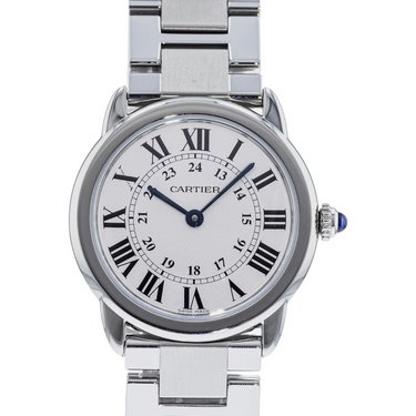 Pre-owned Cartier Rondo Solo SM W6701004 in Geneva - Certified pre-owned - Minty Watches