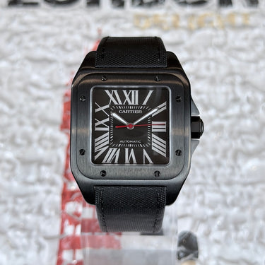 certified pre-owned Cartier Santos 100 L reference WSSA0006 from 2017 in Geneva - Certified pre-owned - Minty Watches