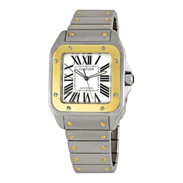 Pre-owned Cartier Santos de Cartier LM 51,1x41,3mm White Dial reference W200728G in Geneva - Certified pre-owned - Minty Watches
