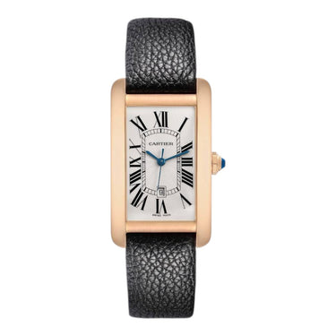 Pre-owned Cartier Tank Américaine LM 45x21mm White Dial Automatic Rose Gold reference W2609156 in Geneva - Certified pre-owned - Minty Watche