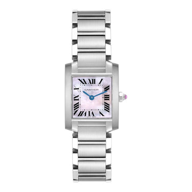 Pre-owned Cartier Tank Française reference W51028Q3 in very good condition in Geneva - Certified pre-owned - Minty Watches
