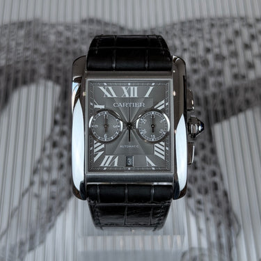 certified pre-owned Cartier Tank MC Chronograph reference W5330008 from 2020 in Geneva - Certified pre-owned - Minty Watches