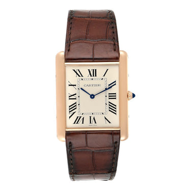 Pre-owned Cartier Tank Louis Cartier XL Extra-Flat Rose Gold reference W1560017 in Geneva - Certified pre-owned - Minty Watches