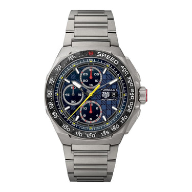 Pre-owned TAG Heuer Formula 1 Chronograph x Oracle Red Bull Racing Titanium 44 mm reference CBZ2080.BF0009 in Geneva - Certified pre-owned - Minty Watches