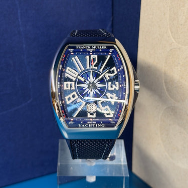 Pre-owned certified Franck Muller Vanguard Yachting reference V 41 SC DT YACHT (BL) from 2025 in Geneva - Certified pre-owned - Minty Watches