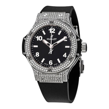 Pre-owned Hublot Big Bang 38 Steel Pavé 38 mm reference 361.SX.1270.RX.1704 in Geneva - Certified pre-owned - Minty Watches