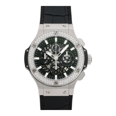 Pre-owned Hublot Big Bang Aero Bang Steel Diamonds Skeleton Dial ref 311.SX.1170.GR.1104 in Geneva - Certified pre-owned - Minty Watches