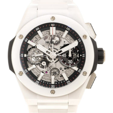 Pre-owned Hublot Big Bang Integral White Ceramic 42 mm Skeleton Dial Automatic reference 451.HX.1123.HX in Geneva - Certified pre-owned - Minty Watches