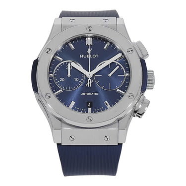 Pre-owned Hublot Classic Fusion Blue Titanium reference 521.NX.7170LR in Geneva - Certified pre-owned - Minty Watches