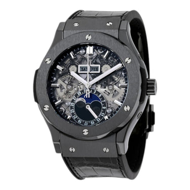 Pre-owned Hublot Classic Fusion Aerofusion Moonphase Black Magic 45mm reference 517.CX.0170.LR in Geneva - Certified pre-owned - Minty Watches