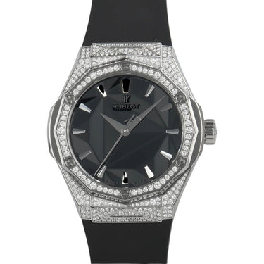 Pre-owned Hublot Classic Fusion Orlinski Pavé Titanium Diamonds 40 mm reference 550.NS.1800.RX.1604.ORL19 in Geneva - Certified pre-owned - Minty Watches