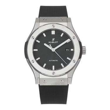 Pre-owned Hublot Classic Fusion Titanium 42 mm Black Dial Automatic reference 542.NX.1171.RX in Geneva - Certified pre-owned - Minty Watches